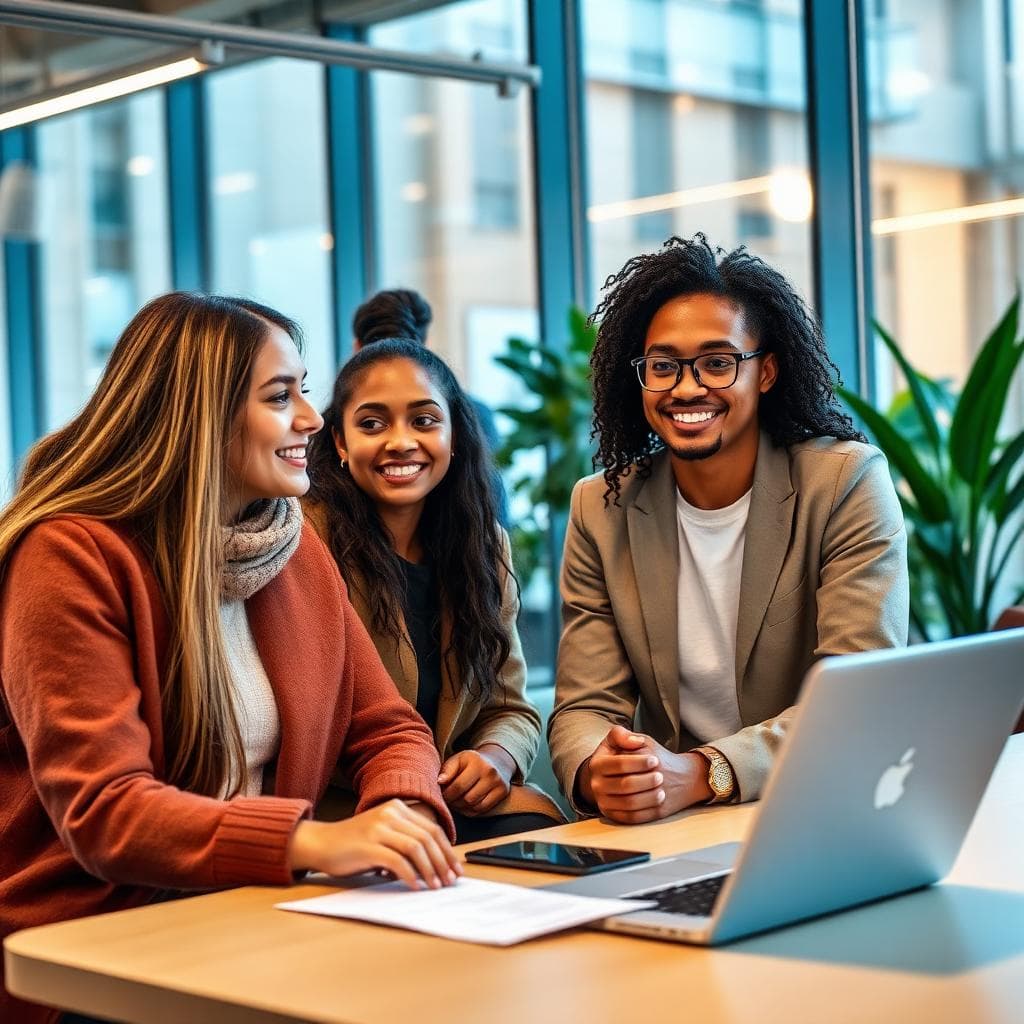 Advisor helping a student with an application